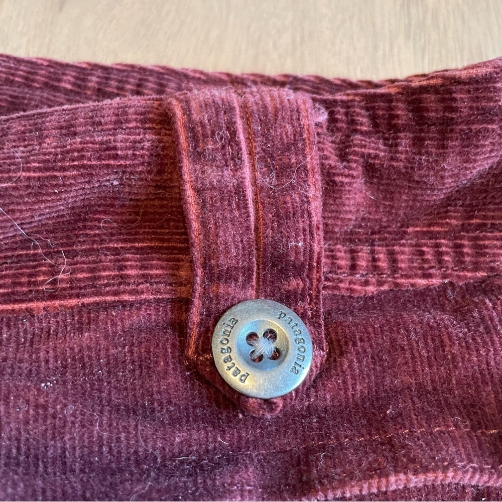 Patagonia Burgundy Corduroy Mini Skirt - Picture 4 of 12
